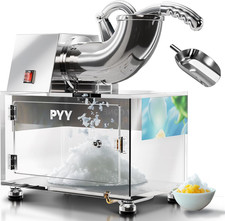 Snow Cone Machine - Commercial Ice Crusher Shaver, Electric Crushed Shaved Snowc
