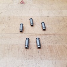 Lot Of 5 - SMC KQB2H08-00 Fitting, One Touch, 8mm, Plated Brass - USED