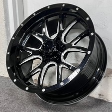 20 Ipw 926 Gloss Black Milled Wheels Rims Fits Gmc Yukon Sle Slt At4 Xl 6x139.7