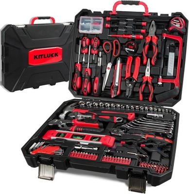 KITLUCK 228-piece Home Tool Kit, Household Hand Repair Tool Set for men