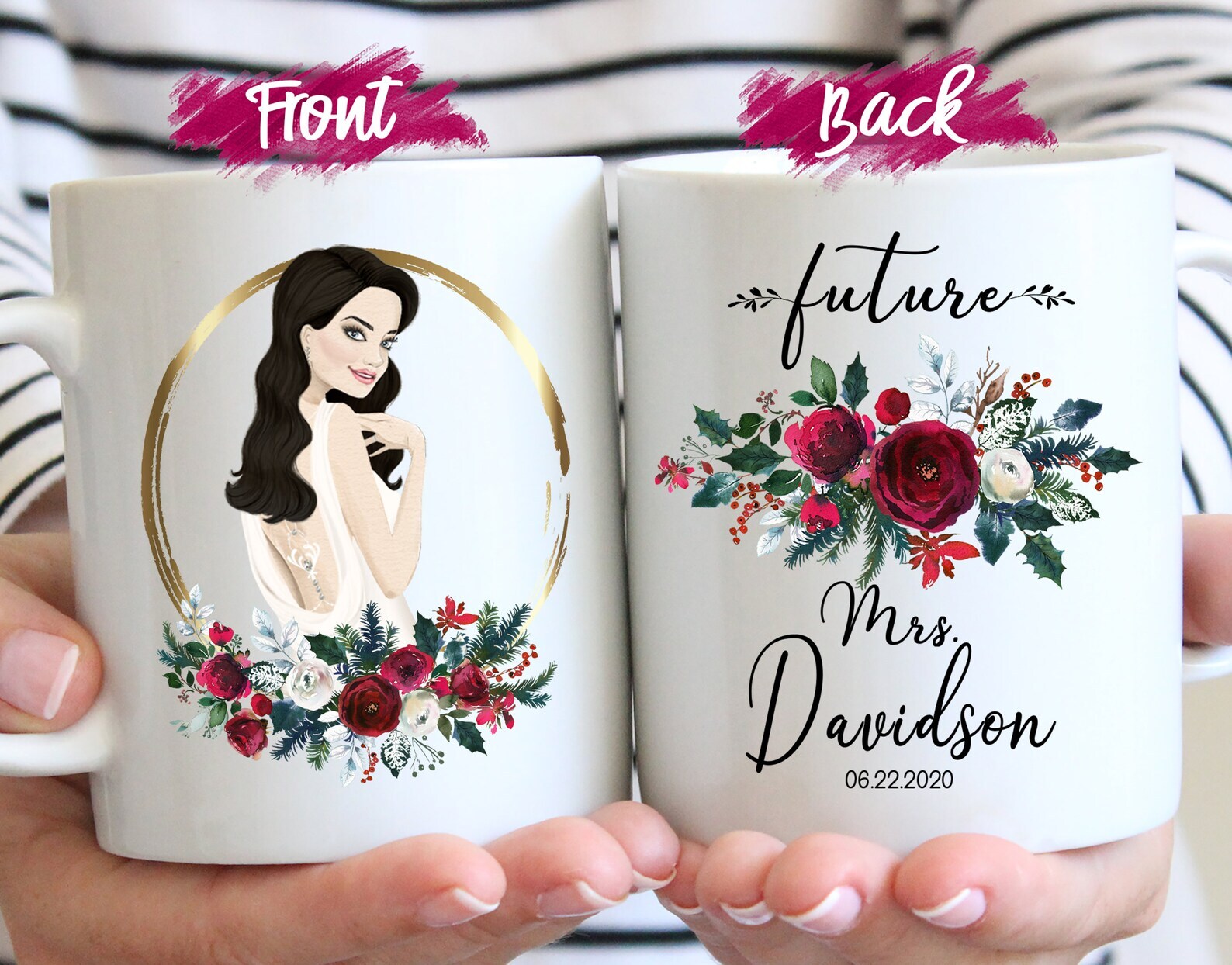 Future Mrs Mug Personalized Future Mrs Mug Custom Wedding Proposal Mug