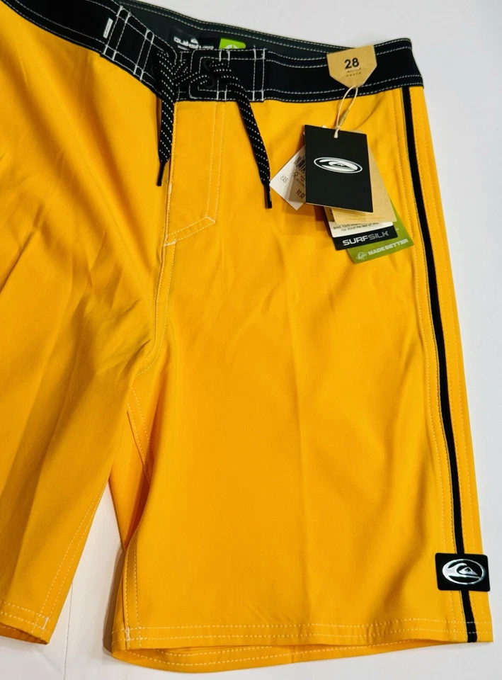 NUEVO Boardshorts Quicksilver Jóvenes Niños Talla 28 Saturn Sólido 17” Amarillo Radiante Foto 3 de 4