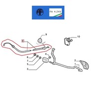 AF Gaspedalkabel Fiat Punto 1.4 GT FüR 7722083