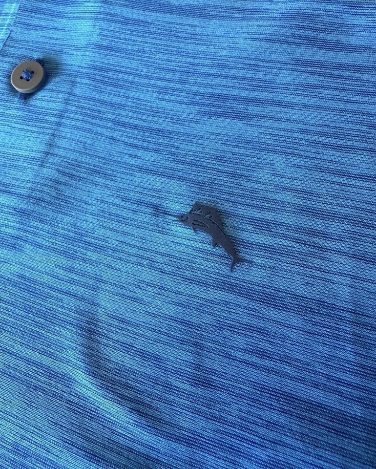 Blue Tommy Bahama Island Zone Polo eBay