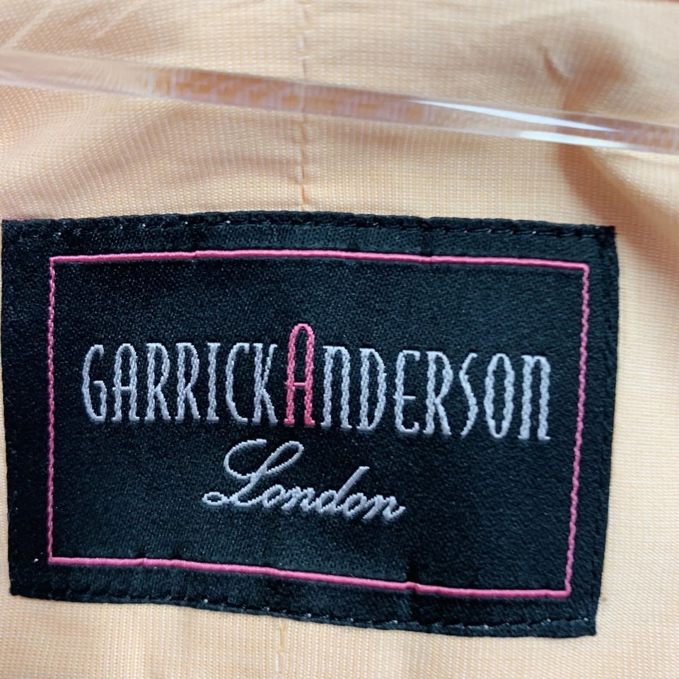 Camisa manga larga GARRICK ANDERSON talla S naranja algodón curvado recortado Foto 4 de 4