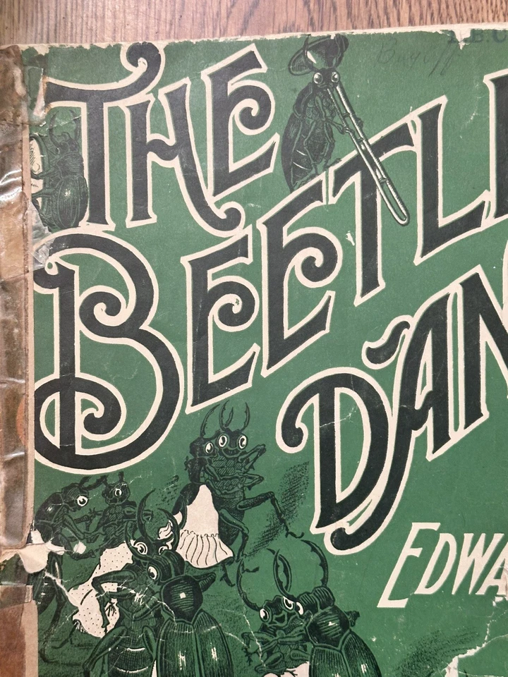 "The Beetles Dance" Edward Holst piano vintage partituras litografía Foto 4 de 4