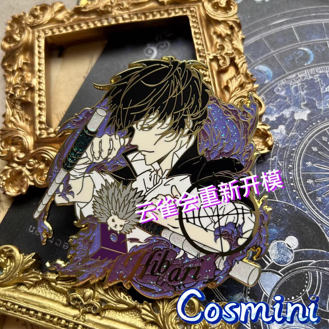 Anime HITMAN REBORN! Sawada Tsunayoshi Lambo Sasagawa Ryohei Figure 5663  Badge Round Brooch Pin Gifts Kids