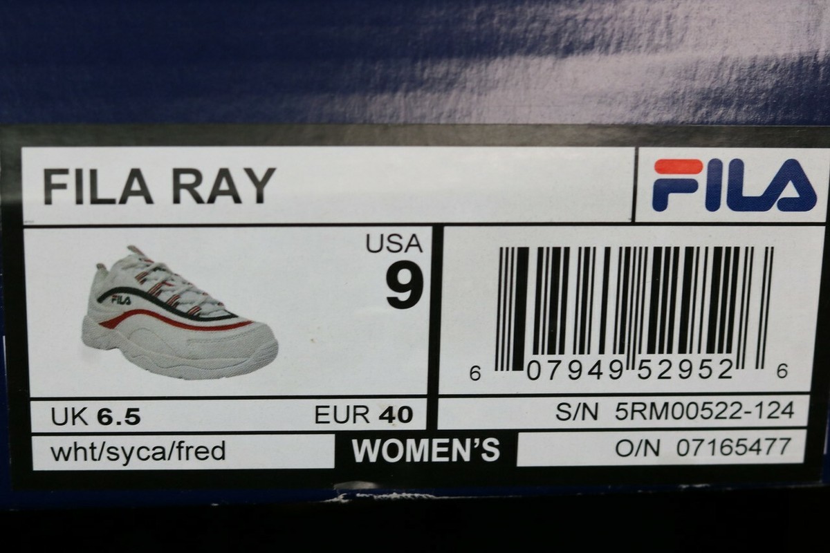FILA Ray Repeat 5RM00816-124 Wht/syca /fred Women's Sneakers