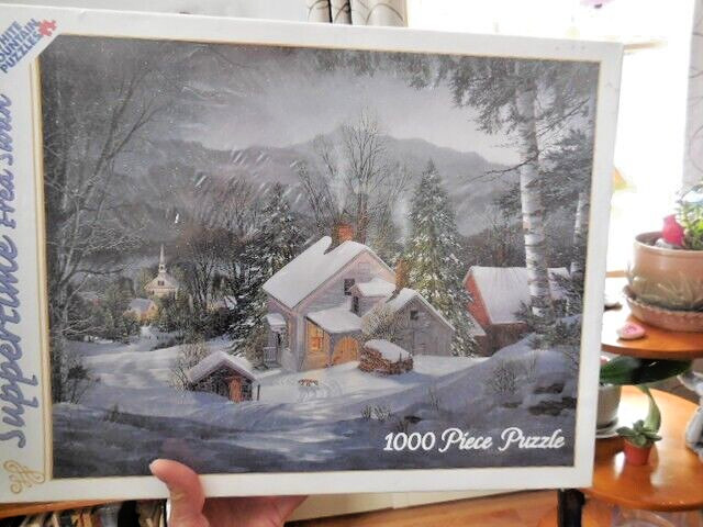 White Mountain 1000 pc. Puzzle -Suppertime by Fred Swan 2001-RARE-New sealed