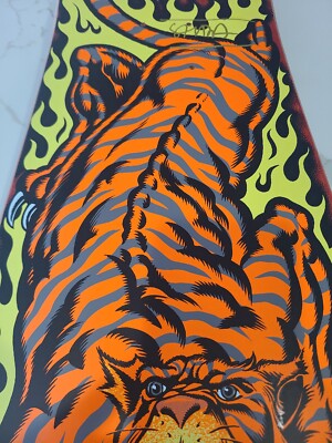 Santa Cruz SALBA TIGER Steve Alba SIGNED Skateboard !Free
