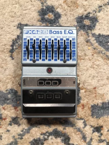 Vintage DOD FX 42B Bass EQ Equalizer Guitar Effect Pedal USA
