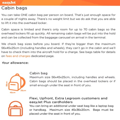 Easyjet Approved Cabin Bag 45x36x20 Under seat Carry On Travel Hand Luggage Bags - Picture 3 of 55