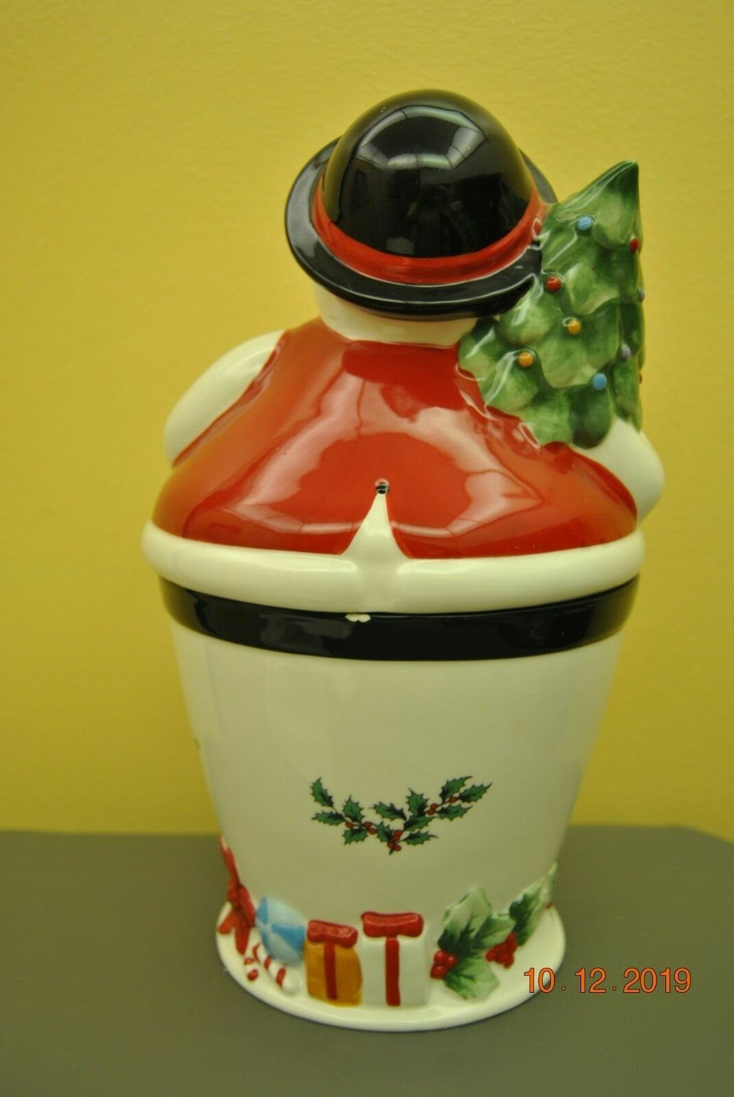Spode Christmas Tree Mr. Snowman Cookie Jar New in Box eBay