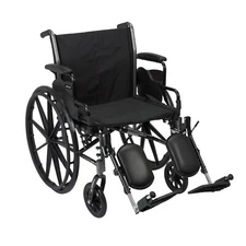 Mckesson Lightweight 18" Wheelchair with Elevating Leg Rests