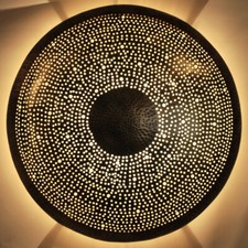 Lampe Murale Orientale Abat-Jour Applique En Laiton DORA Ø 37CM