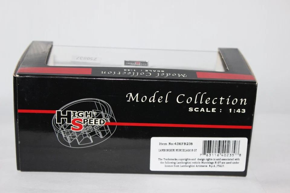 Boxed HIGH SPEED Model Collection Lamborghini Murcielago 1:43. New Ex Shop Stock - Image 4 of 4