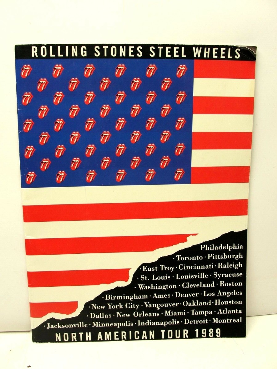 ミュージシャン Rolling Stones 1989 North American Tour ROLLING STONES STEEL WHEELS NORTH AMERICAN TOUR 1989 TOUR
