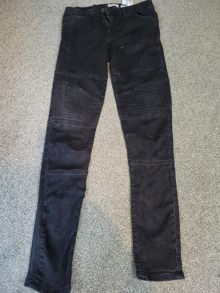 Pull and bear biker jeans sale