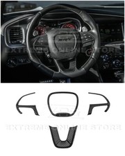 Para Dodge Charger Challenger Durango 15-23 | Borde volante FIBRA DE CARBONO