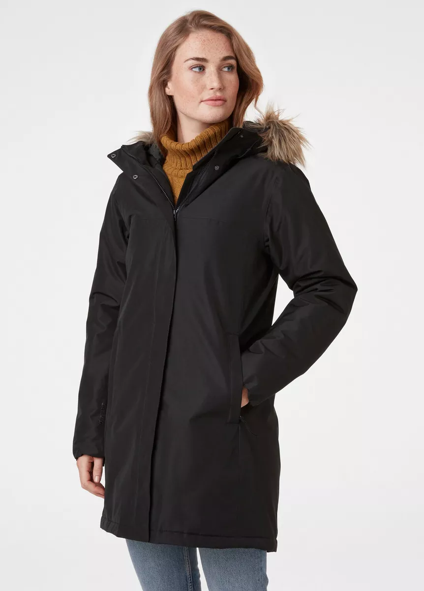 Helly Hansen Aden Winter Parka Women s Black Casual Lifestyle