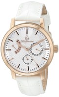 Burgmeister Women's Quartz Watch With White Dial Analogue Display And White L... Burgmeister Women's Quartz Watch With White Dial Analogue Display And White L...