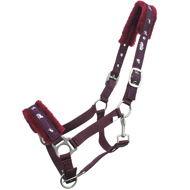 Fell Halfter Nylon/Kunstfell Stallhalfter - Bild 2 von 4
