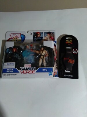 NEW Marvel vs. Capcom Black Widow vs. Ryu and NEW Street Fighter LED Watch