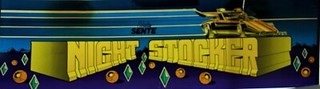 Vintage Arcade Video Game Sente “Night Stocker” Marquee Header
