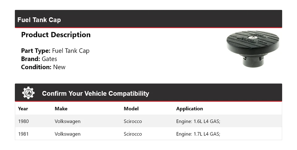 Puertas tapa tanque combustible Volkswagen Scirocco 1980-1981 Foto 2 de 4