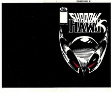 JIM VALENTINO 1992 SHADOWHAWK #1 ALT ORIGINAL PRODUCTION ART COVER IMAGE COMICS