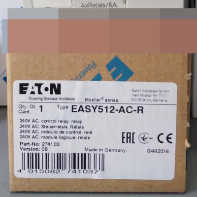1pcs New EATON MOELLER Control relay EASY512-AC-R DHL SHIPPING