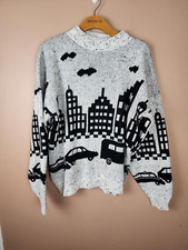 Vintage casual elegance made in the USA city sweater