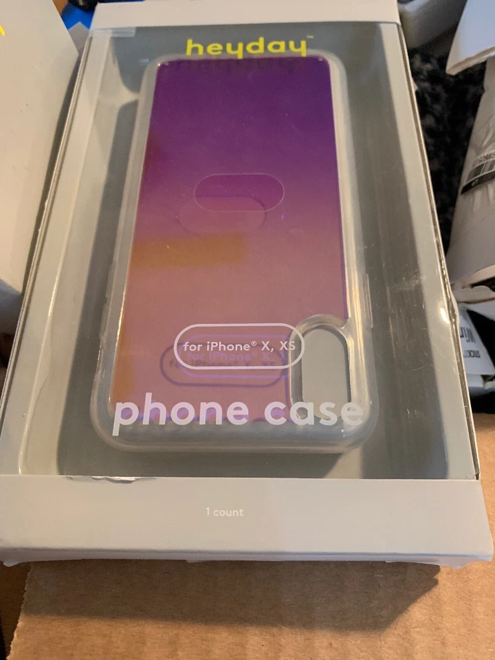 heyday Printed TPU Bumper Case for Apple iPhone X/XS - Purple Ombre - Image 3 of 3