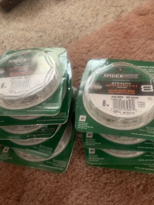 9 packs of spiderwire stealth smooth braid fishing line 