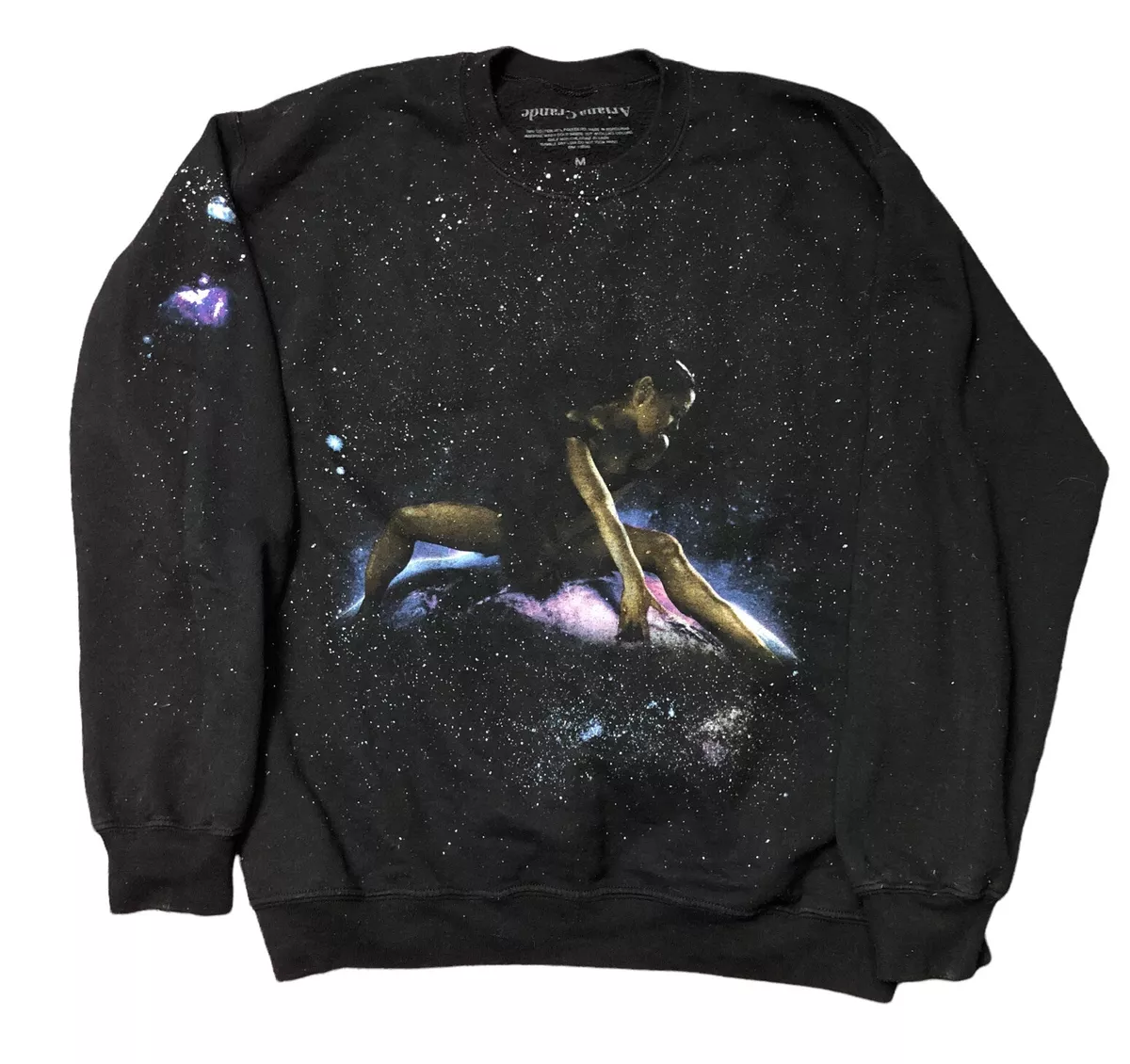 Ariana Grande God Is A Woman Globe Crewneck Sweatshirt Size Medium Pre Owned