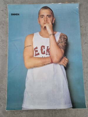 Vintage 90s Iconic Unofficial Eminem The Real Slim Shady Poster