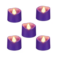 Homemory Battery Operated LED Tea Lights, Pack of 12, Flameless Votive Tealig...