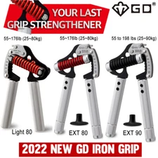 [Express Ship] GD Iron Grip Premium Adjustable Hand Gripper Light 80,EXT80,EXT90