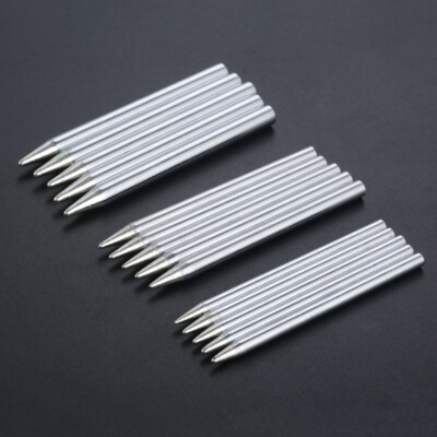 #ad 5PCS Chisel Soldering Iron Tip Replacement Spares Electrical Parts Power Copper $3.99