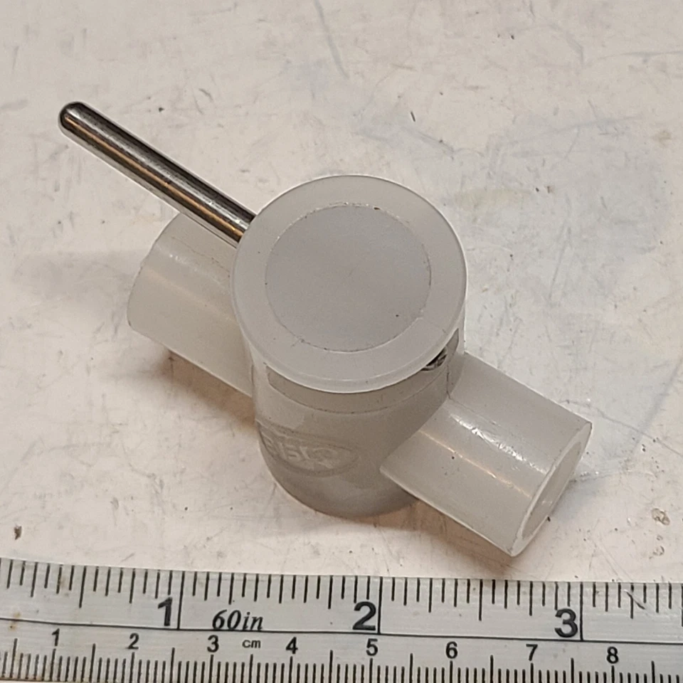 Cole Parmer / Evsco #06470-27 PVDF  Two-Way, Two-Position Elliptic 1/4" Valve. - Image 2 of 4