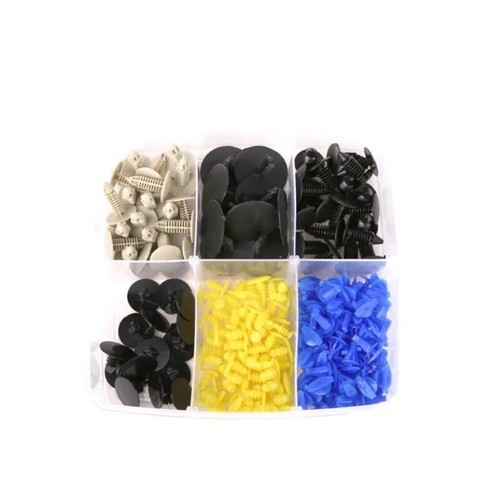 Auto Fastener Clips Set Push Pin Rivet Bumper Door Trim Panel Retainer Fastener - Picture 12 of 21