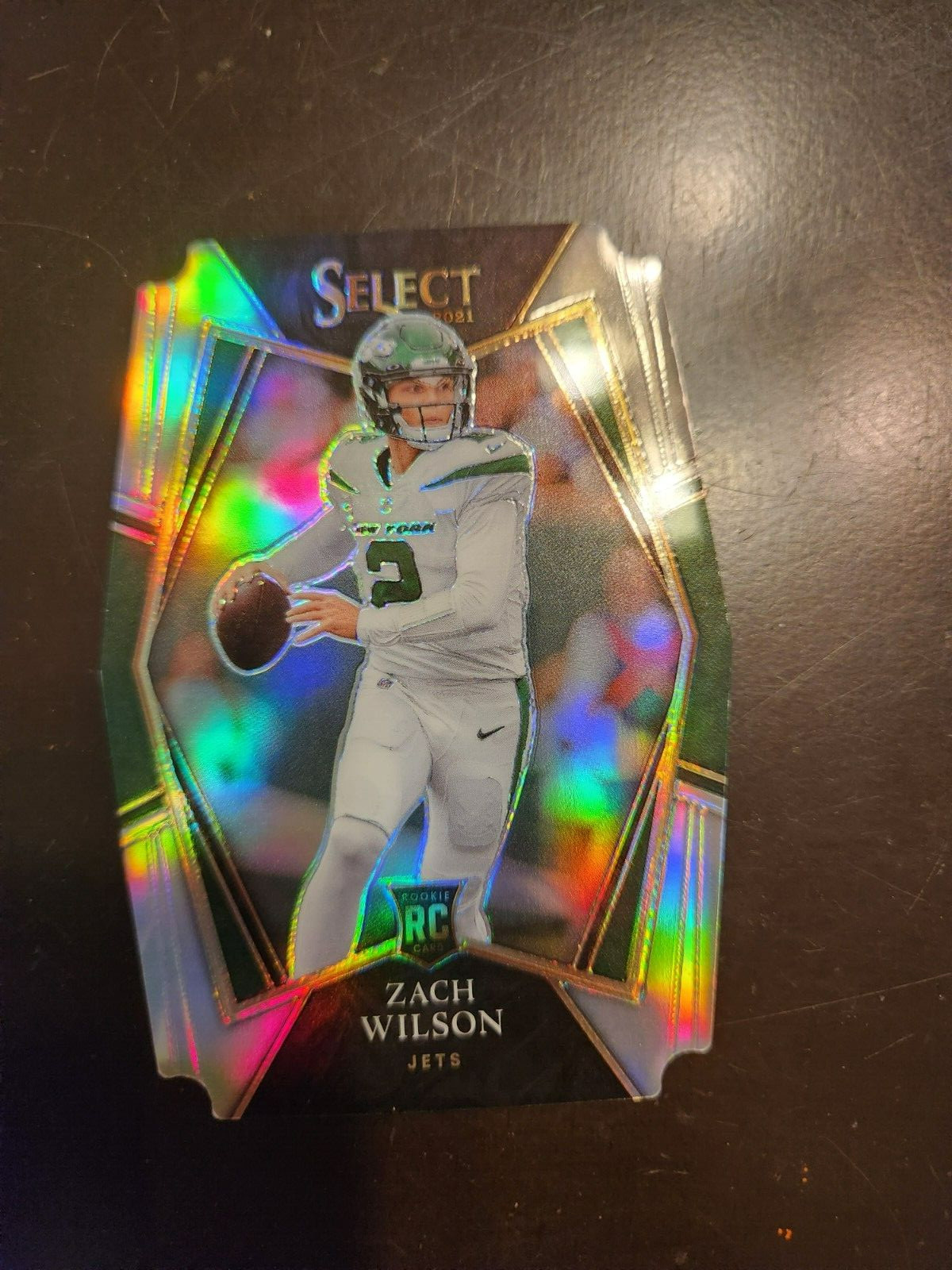 2021 Select Zach Wilson Premier Level Silver Prizm Die Cut Rookie RC #144