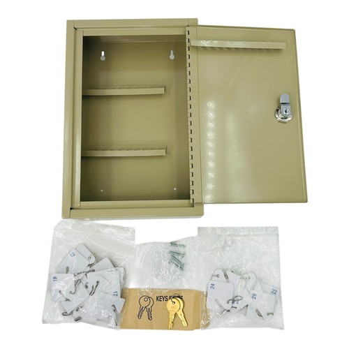 ControlTek Single Tier Key Cabinet 30 Key Capacity Sand Color *Scuffs READ*