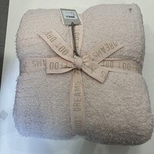Barefoot Dreams CozyChic Barefoot Pink Throw Blanket - NEW 54x72