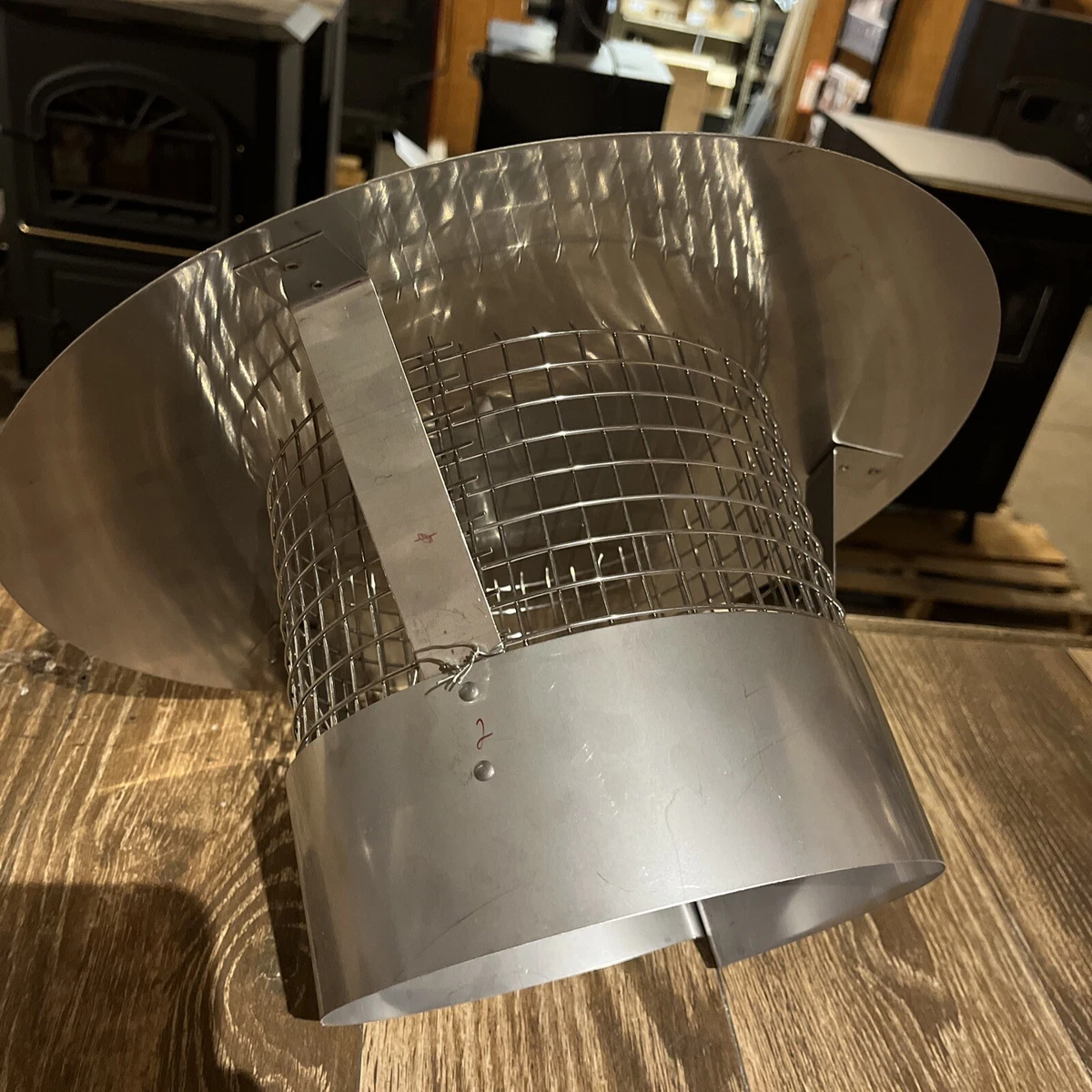 8” stainless steel chimney cap for class-a or stainless stove pipe chimneys  | eBay