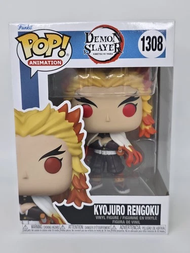 Funko Pop! Animation Demon Slayer Kyojuro Rengoku #1308 DMG BOX w/Protector