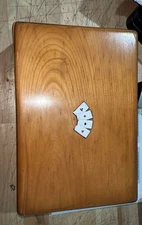 (Closest match) Antique English Oak Games Compendium With Enamel (Cards )