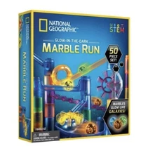National Geographic Glow-in-the-Dark Marble Run - 50pc