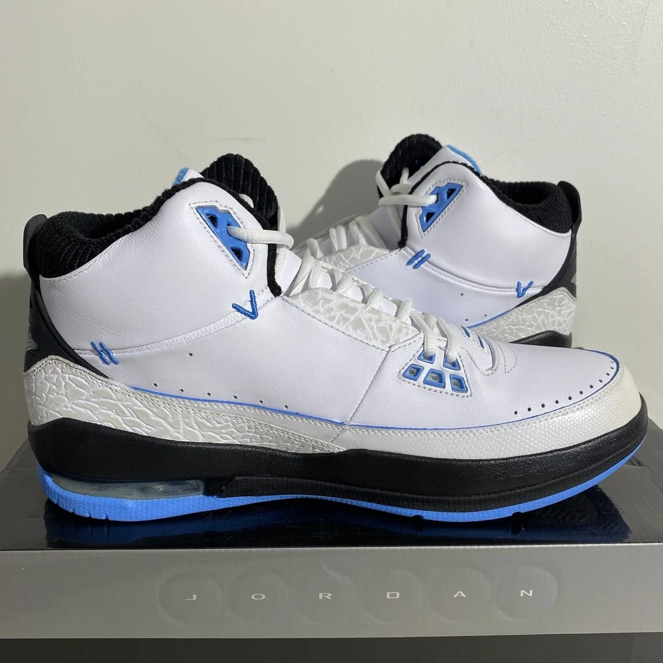 Size 12.5 - Air Jordan 2.5 Team Black University Blue Mens 331987-106 Ship Fast - Image 4 of 4