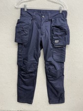 Helly Hansen Workwear Cargo Pants Navy Blue Size 30x31 Utility Work Pants